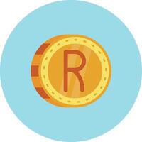 Rand Flat Circle Icon vector