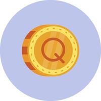 Quetzal Flat Circle Icon vector