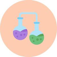Experiment Flat Circle Icon vector