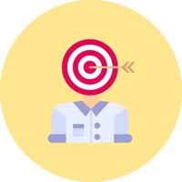 Audience Flat Circle Icon vector