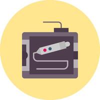 Drawing tablet Flat Circle Icon vector