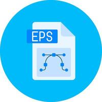 Eps file format Flat Circle Icon vector