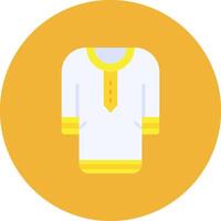 Clothes Flat Circle Icon vector