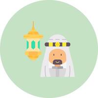 Arabic Flat Circle Icon vector