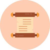 Papyrus Flat Circle Icon vector