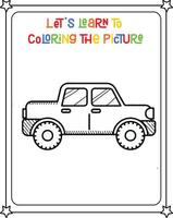 drawing vector image jeep