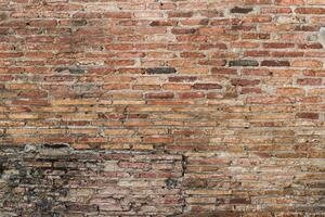 textura de la pared de ladrillo antiguo. foto