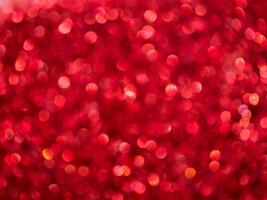 Red Sparkling bokeh Background. photo