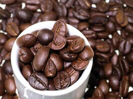 roasted coffee beans. photo