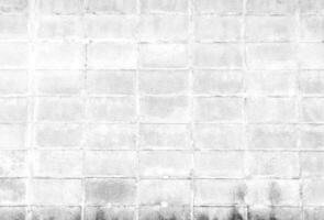 Cement block wall white color concept for background and texture copy space photo