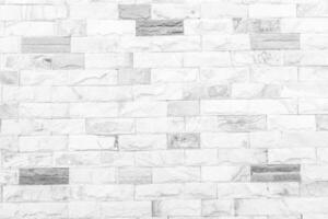 White brick wall close up image row brick and cement block background and texture photo