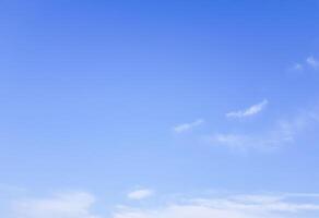Clear blue sky and white cloud nature color in summer use for wallpaper texture and background photo