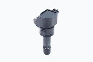 New Ignition coil of Gasoline engine in white background use for texture and Clipping Path photo