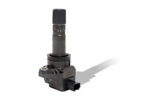 New Ignition coil of Gasoline engine in white background use for texture and Clipping Path photo