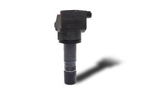 New Ignition coil of Gasoline engine in white background use for texture and Clipping Path photo