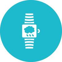 Smartwatch Weather Vector Icon