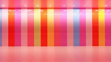 AI generated Vibrant Colorful Tiled Wall, Suitable for Backgrounds and Graphic Design Projects photo