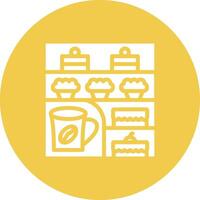 Cafe Showcase Vector Icon