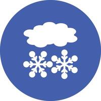 icono de vector nevado