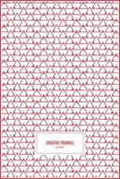 creative triangle pattern with simple ornament inside vector