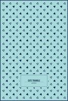 cute triangle pattern cute blue background vector