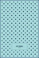 cute triangle pattern cute blue background vector