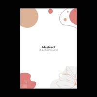 Abstract shapes cover template portrait background vector