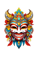 AI generated Colorful masks illustration png