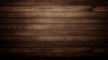 AI generated Rustic Wooden Texture, Dark Brown Wood Plank Background photo