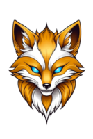 AI generated Illustration of a golden fox head png