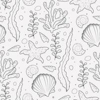 sea life pattern vector