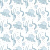 underwater seamless pattern vector