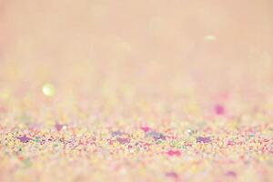 Pink and beige background with thin focal part and defocus lights. Abstract background. photo