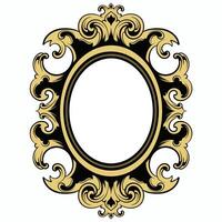 Vector frame ornament vintage classic element decoration