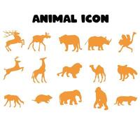 collection of animals icon images from several vector models