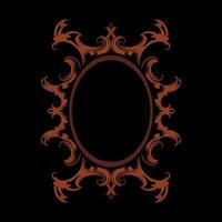 Vector frame ornament vintage classic element decoration