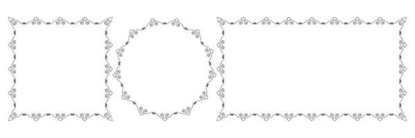 swirl frame set with copy space vector
