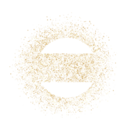 Aesthetic golden splatter png