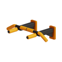 3d rendering of pull up bar fitness icon png