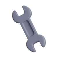 3d wrench tool icon png