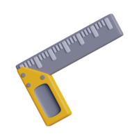 3d medición codo herramienta icono png