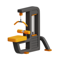 3d Rendern von lat Pulldown Fitness Symbol png