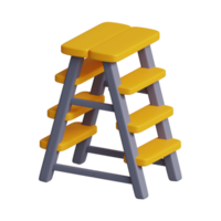 3d renderen van ladder gereedschap icoon png