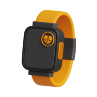 3d rendering of fitness tracker icon png