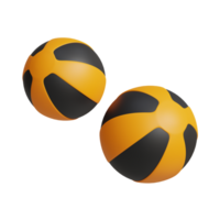 3d rendering of medicine ball fitness icon png