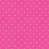 white polka dot in pink background seamless pattern vector