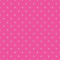 white polka dot in pink background seamless pattern vector