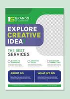 Simple modern Corporate Business Flyer Design vector