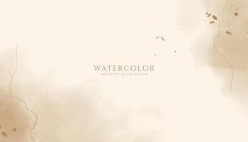 Abstract horizontal watercolor background. Neutral light colored empty space background illustration vector