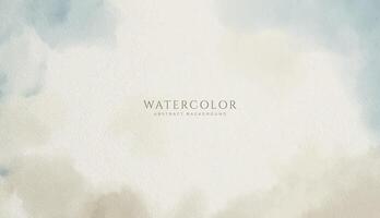 Abstract horizontal watercolor background. Neutral light colored empty space background illustration vector